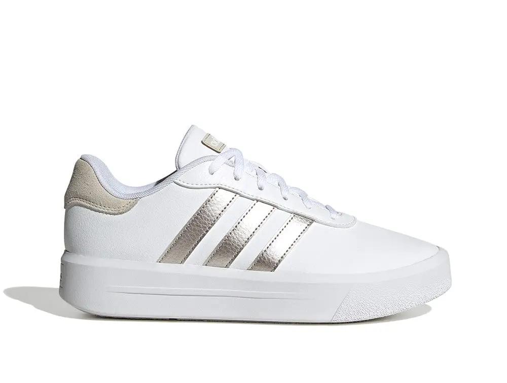Zapatilla Adidas Court Plataforma Mujer Blanco