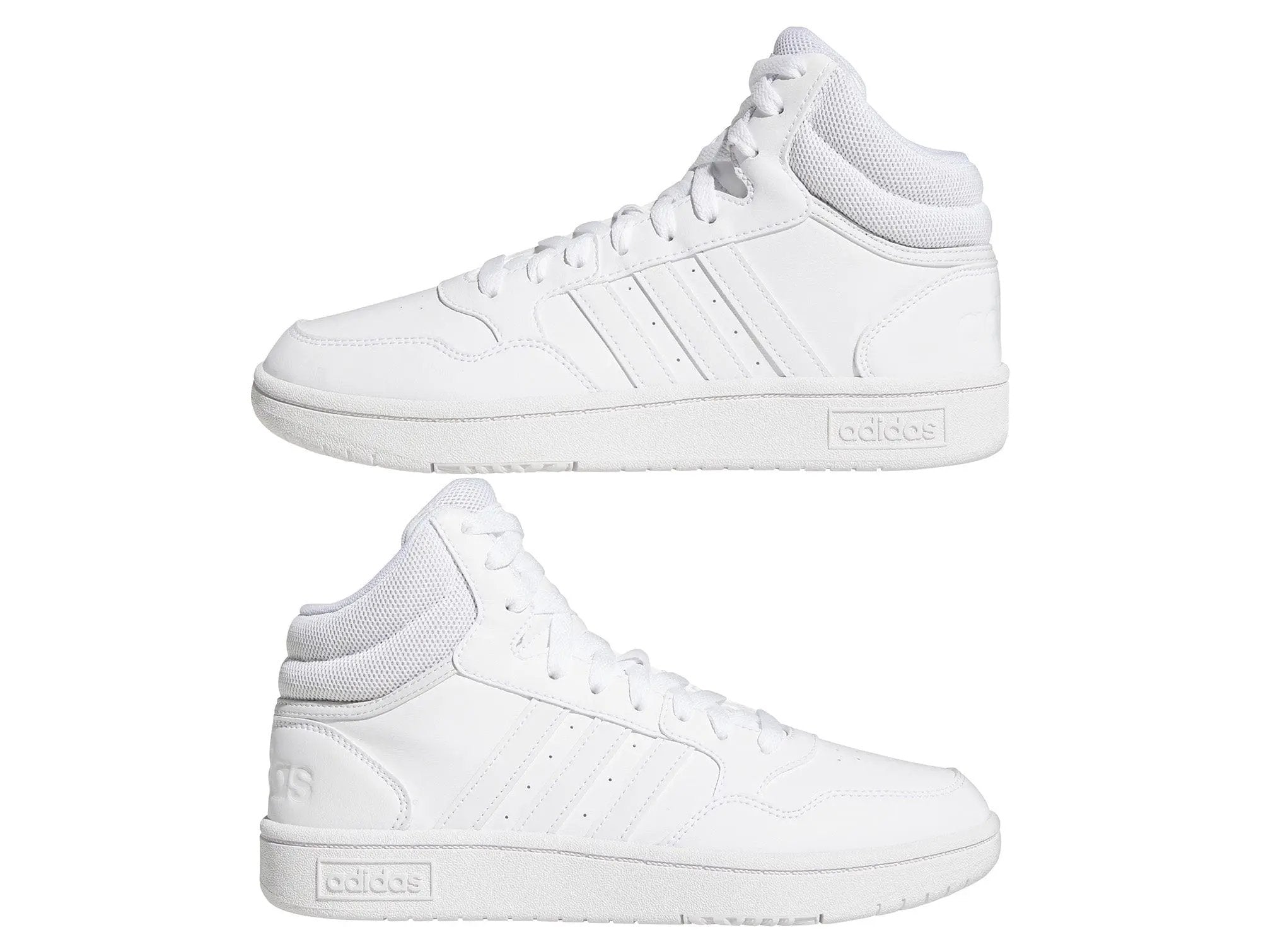 Zapatilla Adidas Hoops 3.0 Mid Mujer Mono Blanco
