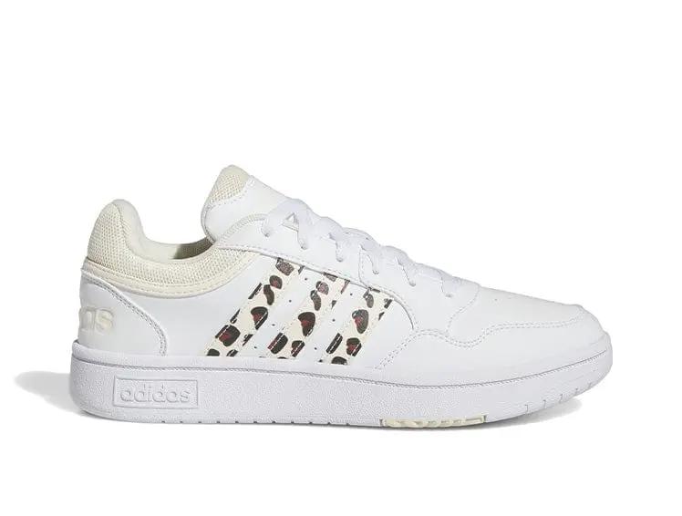 Zapatilla Adidas Hoops 3.0 Mujer Blanco Animal Print