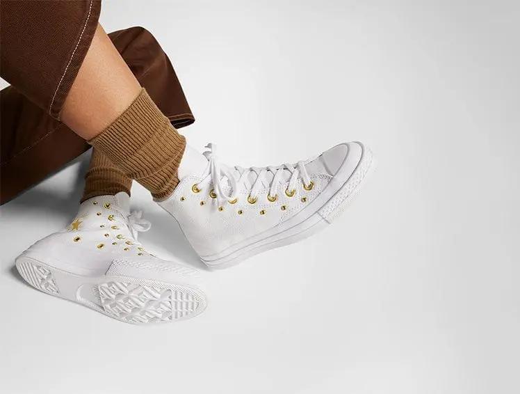 Zapatilla Converse Chuck 70 Studded Mujer Blanco