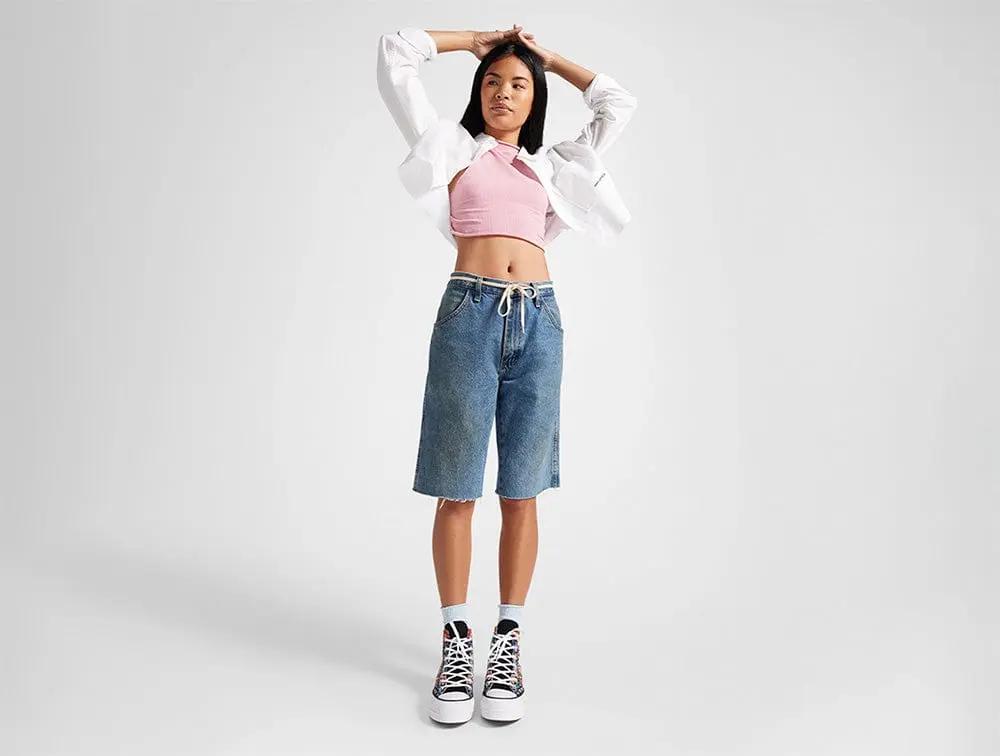 Zapatilla Converse Chuck Taylor Lift Floral Mujer Negro