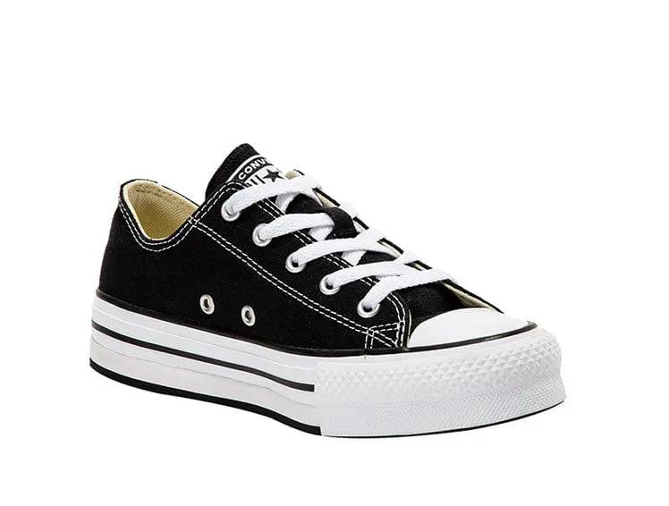 Zapatilla Converse Chuck Taylor Plataforma Junior Negro