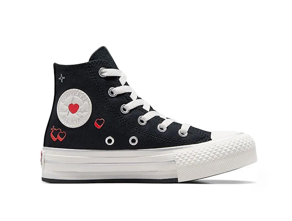 Zapatilla Converse Chuck Taylor Plataforma Junior Negro
