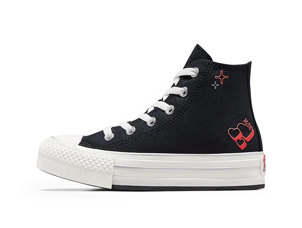 Zapatilla Converse Chuck Taylor Plataforma Junior Negro
