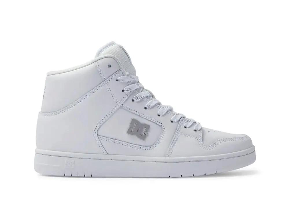 Zapatilla Dc Manteca 4 Hi Cuero Mujer Blanco