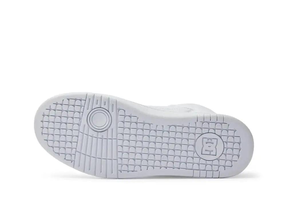Zapatilla Dc Manteca 4 Hi Cuero Mujer Blanco