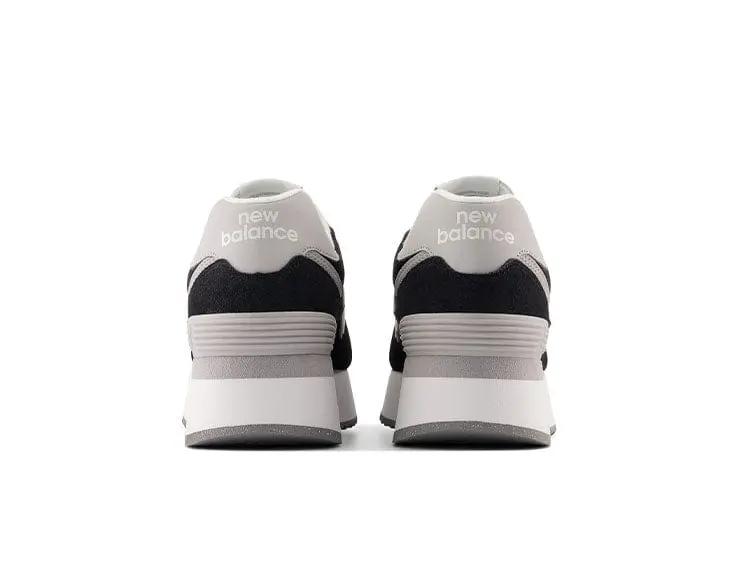 Zapatilla New Balance 574 Stacked Mujer Negro