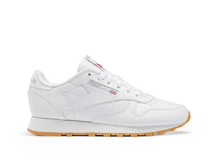 Zapatilla Reebok Classic Leather Cuero Mujer Blanco