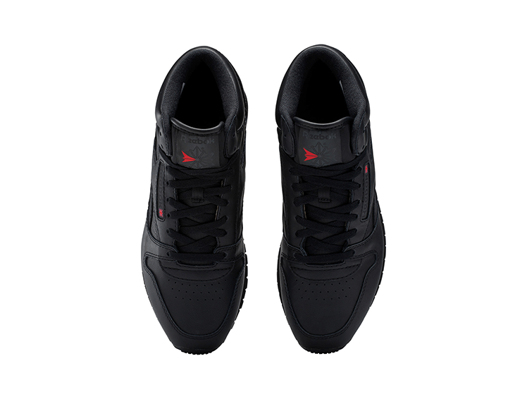 Zapatilla Reebok Classic Leather Mid Hombre Mono Negro