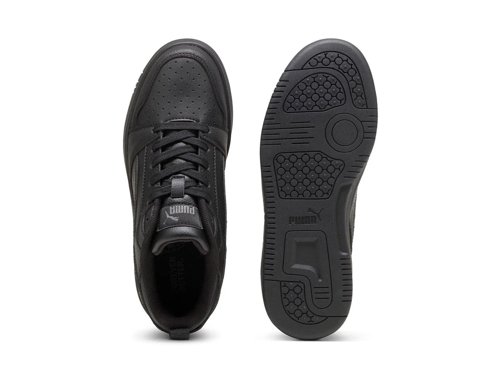 Zapatillas Puma Rebound V6 Cadete Mono Negro