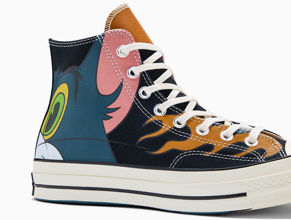 Zapatilla Converse Chuck 70 Hi Tom y Jerry Unisex Negro