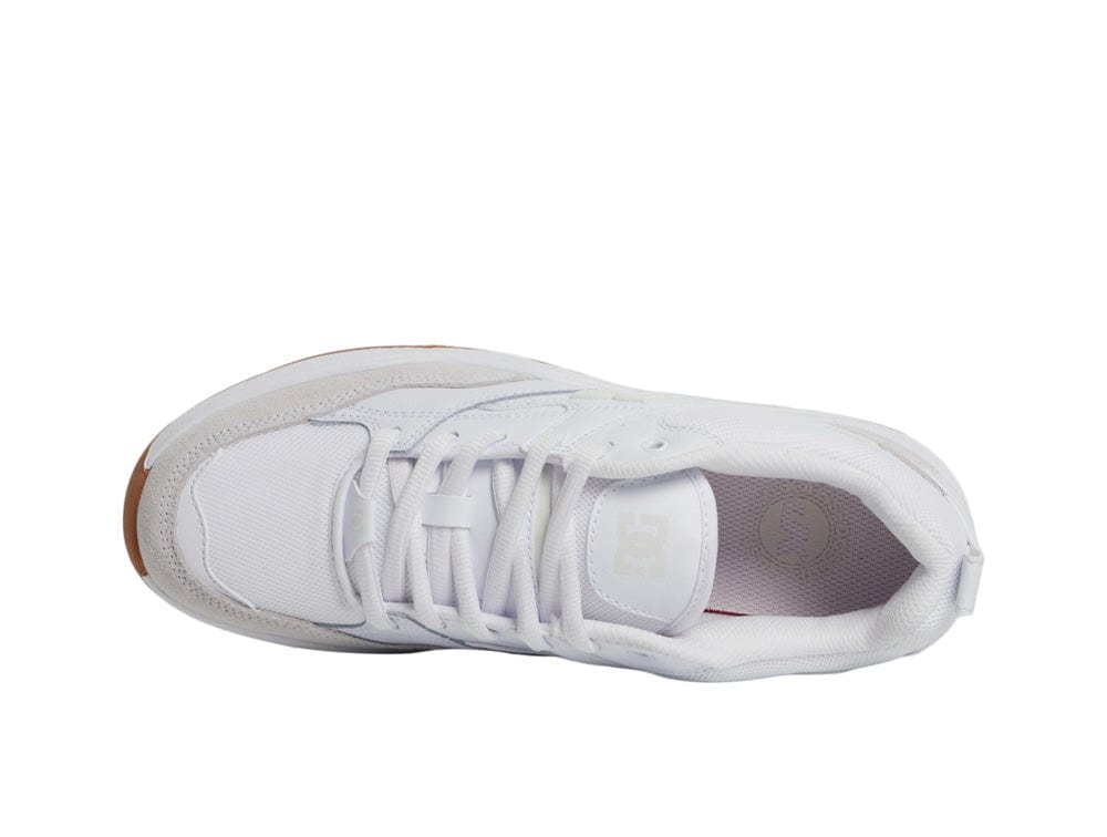 Zapatilla Dc Ascend Lth Hombre Blanco Suela Gum